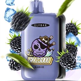 Одноразка Elf Bar GH23000 Black Ice (Ежевика Лед)