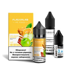 Рідина Набір Flavorlab PE 10000 Apple Orange Cinnamon (Яблуко Апельсин Кориця) 30 мл 5%