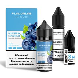Рідина Набір Flavorlab PE 10000 Blueberry Lemonade (Чорниця Лимонад) 30 мл 5%