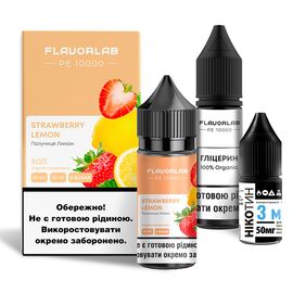 Рідина Набір Flavorlab PE 10000 Strawberry Lemon (Полуниця Лимон) 30 мл 5%