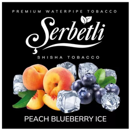 Тютюн Serbetli Peach Blueberry Ice (Персик Чорниці Лід) 100 гр