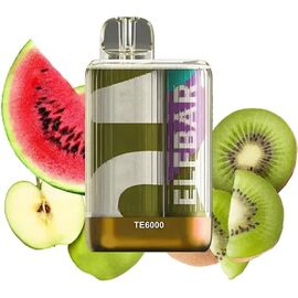 Одноразка Elf Bar TE6000 Kiwi Watermelon Green Apple (Ківі Кавун Зелене Яблуко)