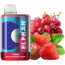 Одноразка Elf Bar TE6000 Sour Strawberry Grape (Кисла Полуниця Виноград)