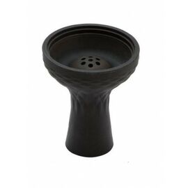 Силіконова Чаша для кальяну з дірками (зовні самсарис) чорна