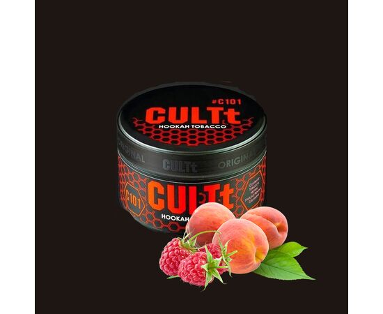Табак CULTT C101 Raspberry Peach (Культт Малина Персик) 100 гр