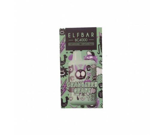 Одноразка Elf ​​Bar BC4000 Cranberry Grape Limited Edition (Ельф бар Журавлина Виноград)
