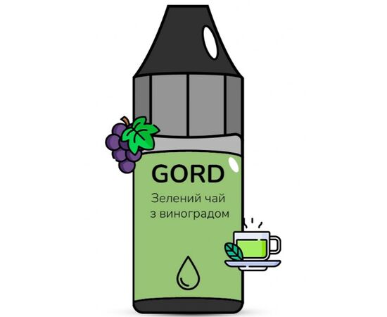 Рідина Gord Green Tea Grape (Зелений Чай Виноград) 35 мл 5%
