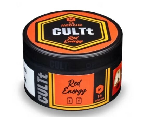 Тютюн CULT Medium M16 Red Energy (Червоний Енергетик) 100гр