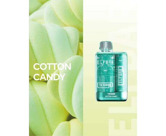 Одноразка Elf Bar TE6000 Cotton Candy (Сладкая Вата)