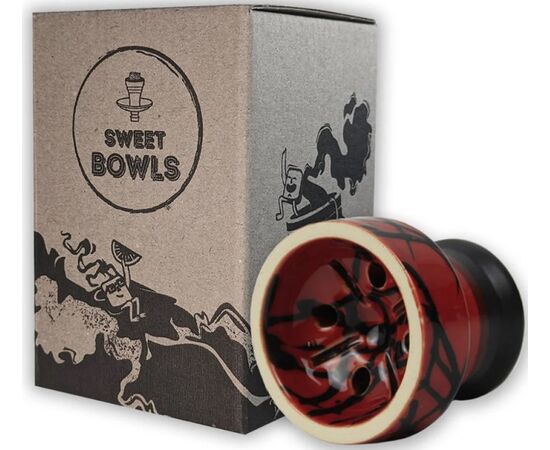 Чаша для кальяну Sweet Bowls Ring Glaze Red