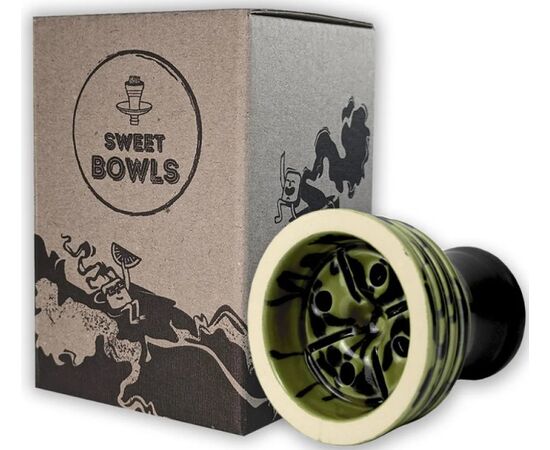 Чаша для кальяну Sweet Bowls Unika Glaze Green