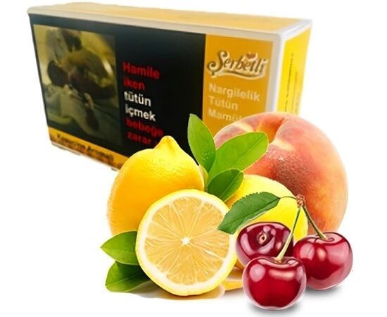 Тютюн Serbetli Cherry Lemon Peach (Вишня Лимон Персик) 100 гр