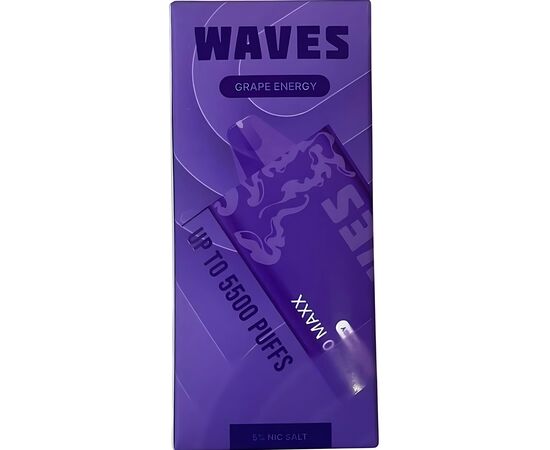 Одноразка Waves W5500 Maxx Grape Energy (Виноградний Енергетик)