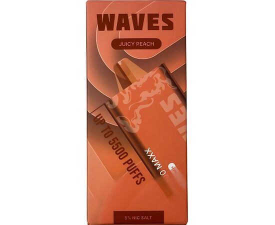 Одноразка Waves W5500 Maxx Juice Peach (Соковитий Персик)
