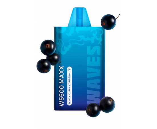 Одноразка Waves W5500 Maxx Blackcurrant Ribena Ice (Чорна Смородина Горобина Лід)