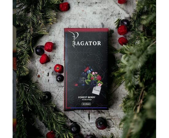Безтютюнова суміш Bagator Forest Berry (Лісові Ягоди) 50гр