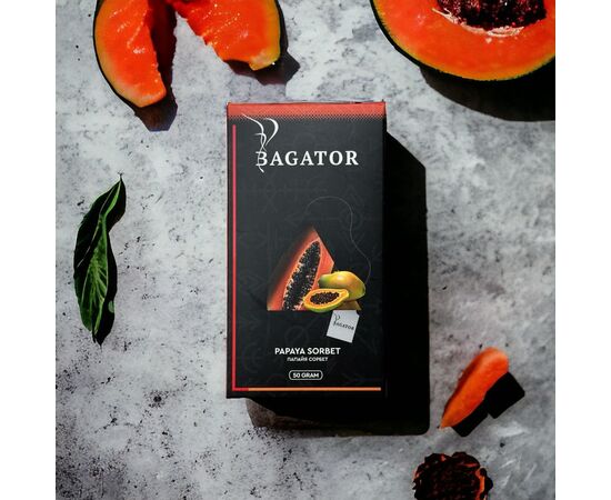 Безтютюнова суміш Bagator Papaya Sorbet (Папайя Сорбет) 50гр